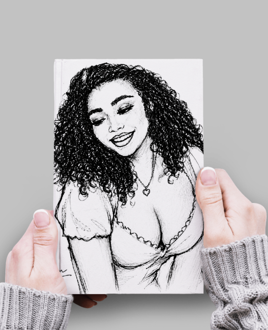 Joyful Spirit – Black & White Portrait - Digital Download