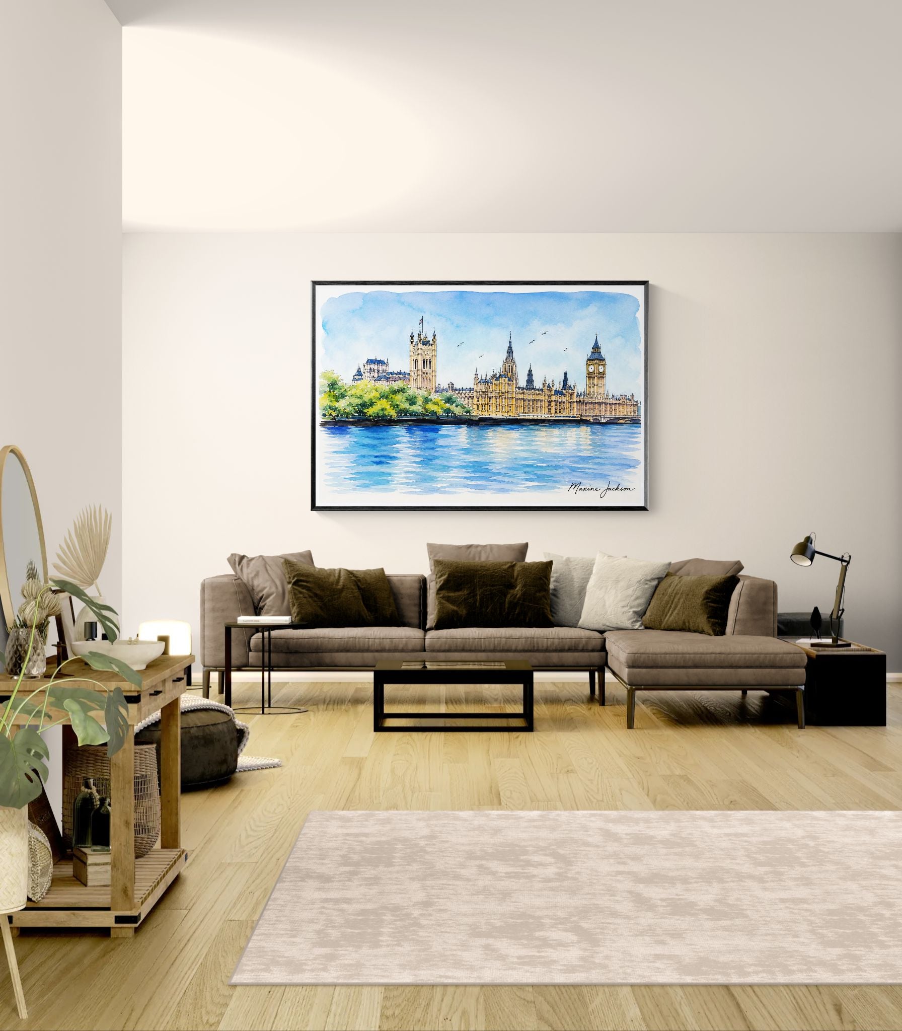 Westminster In Watercolours Digital Painting