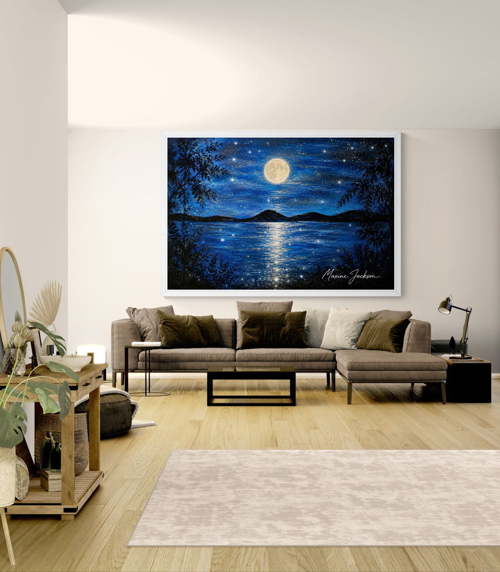 Where the Water Dreams
Original Acrylic Painting by Maxine Jackson