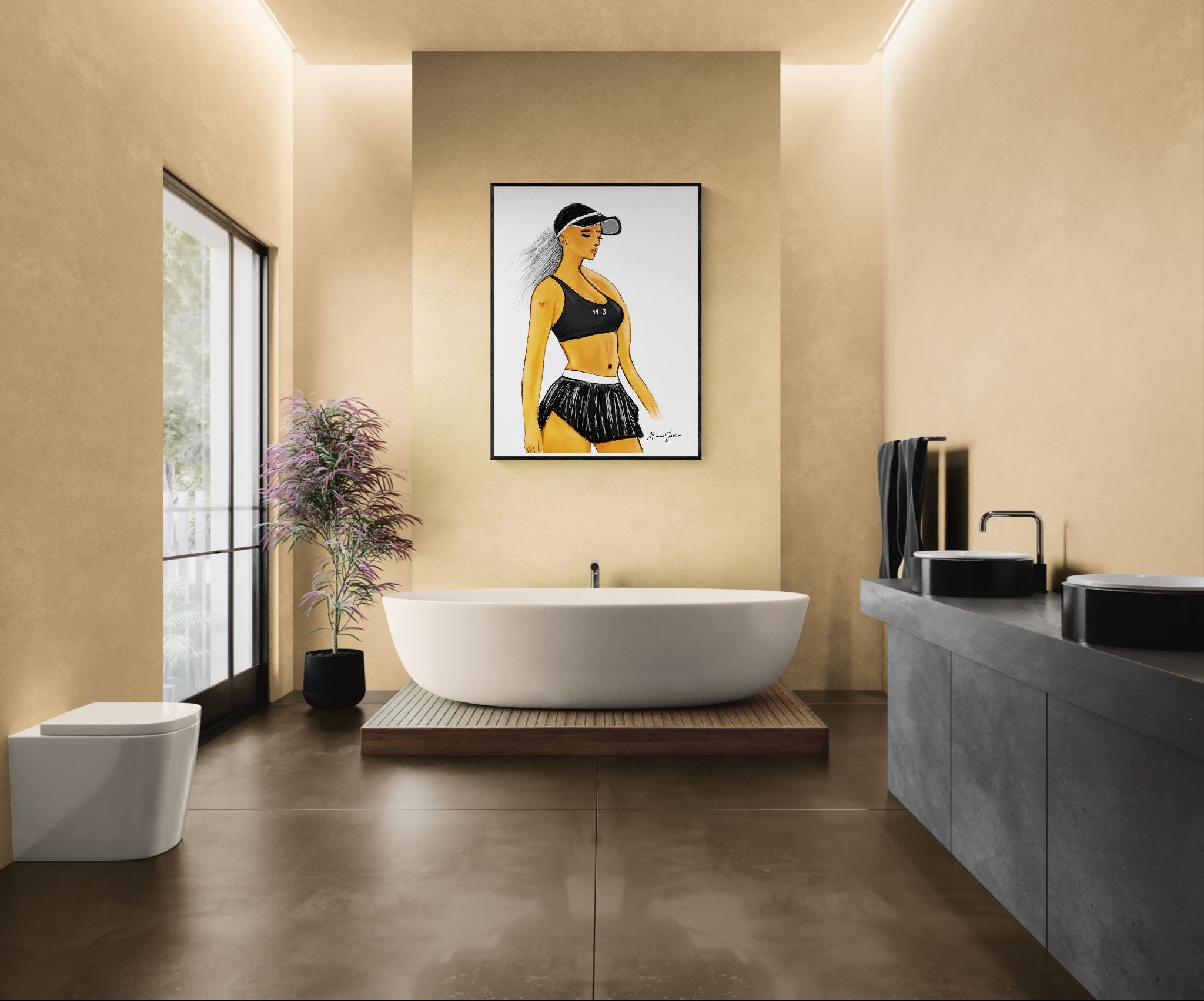 The Unstoppable Athlete – Original Digital Artwork