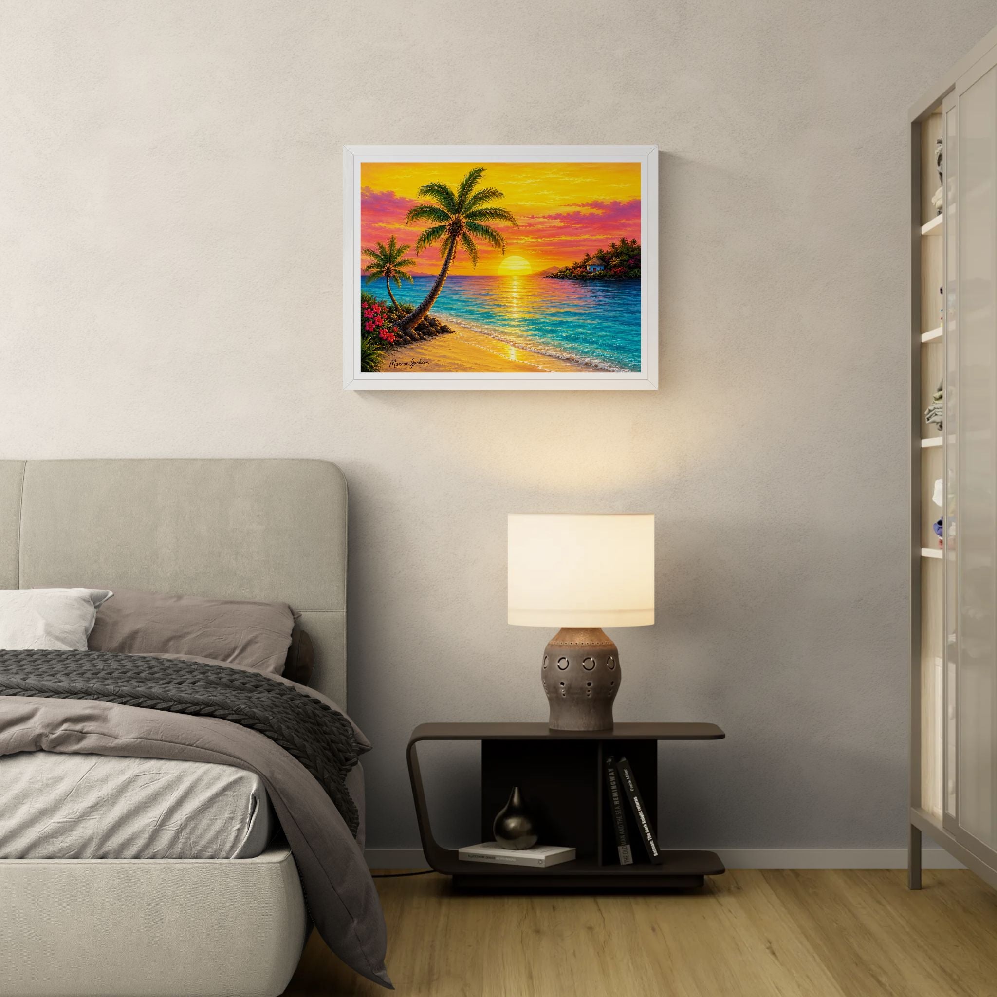 Tropical Serenity – Island Paradise Original Digital Artwork