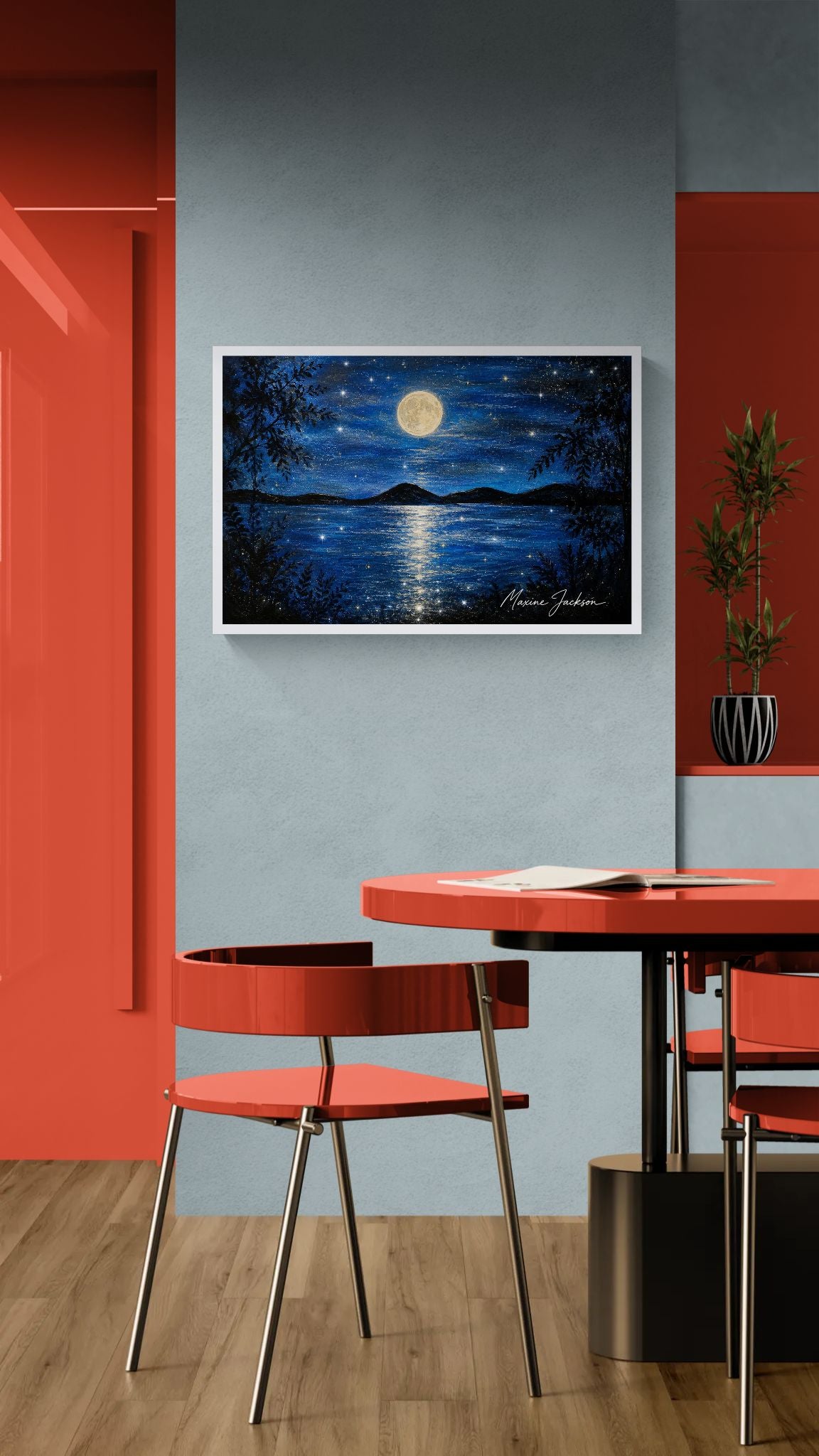 Where the Water Dreams
Original Acrylic Painting by Maxine Jackson