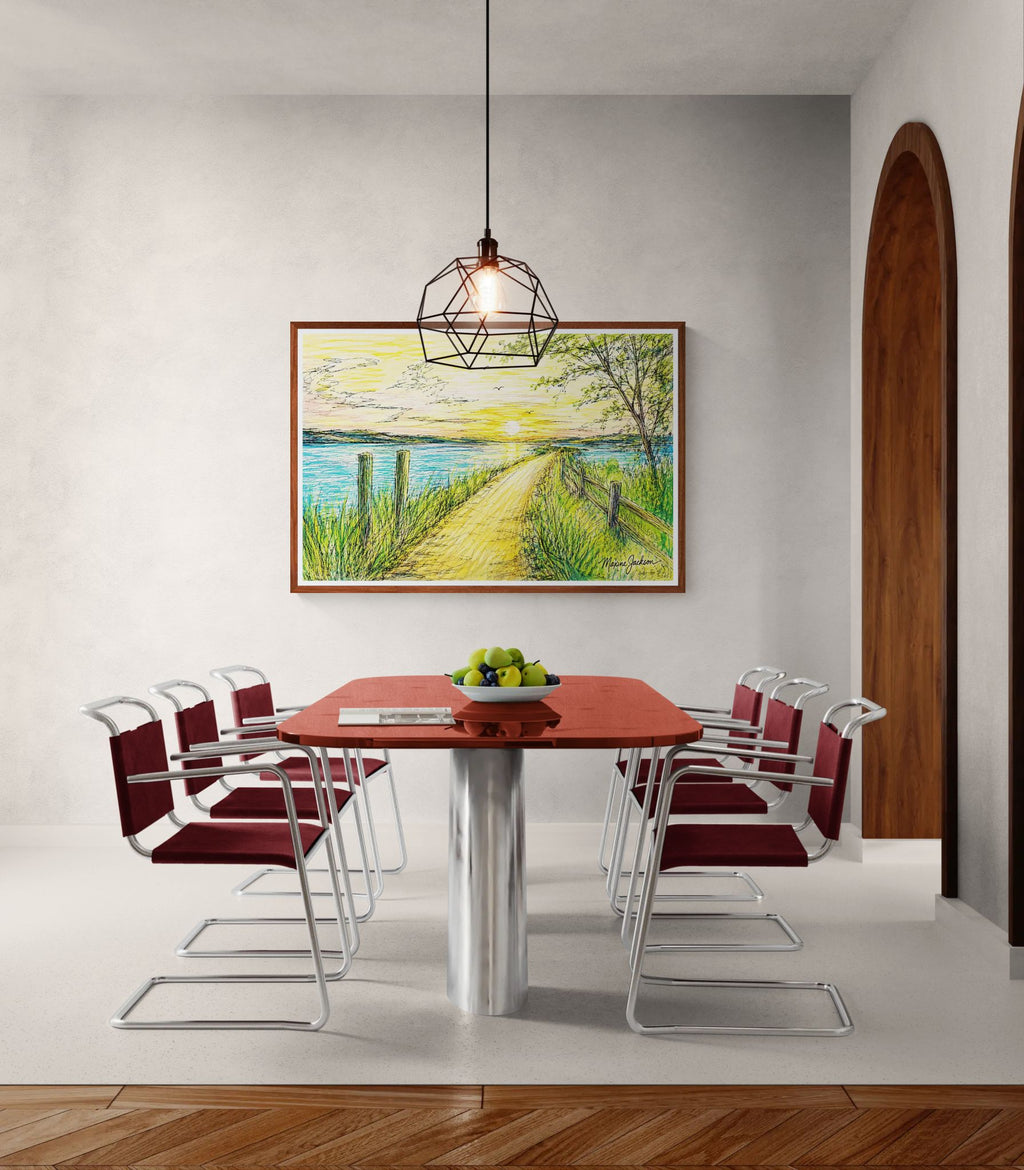 Over the Bridge Instant Digital Download of an Original Acrylic Painting