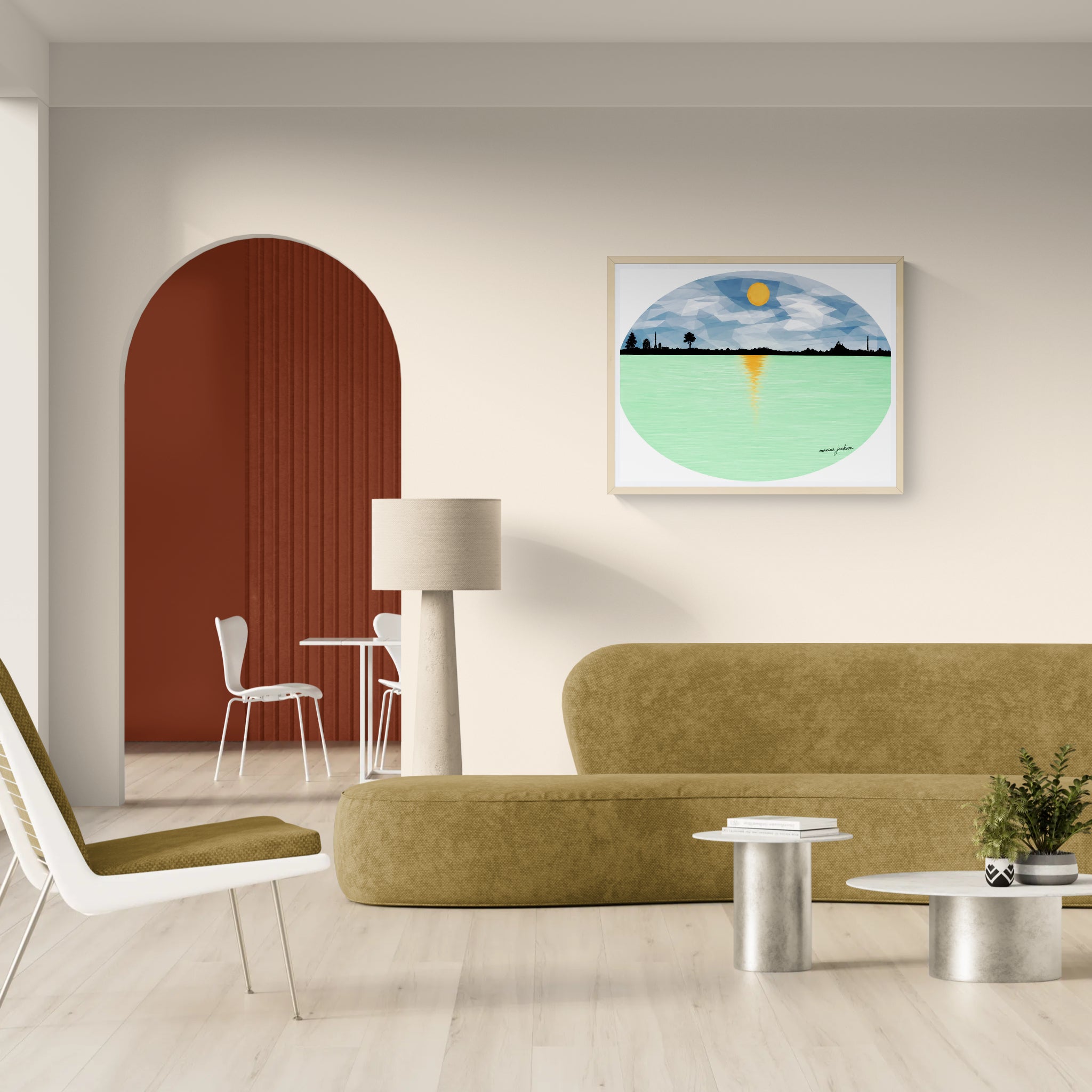 Silent Scene – Original Digital Artwork by Maxine Jackson