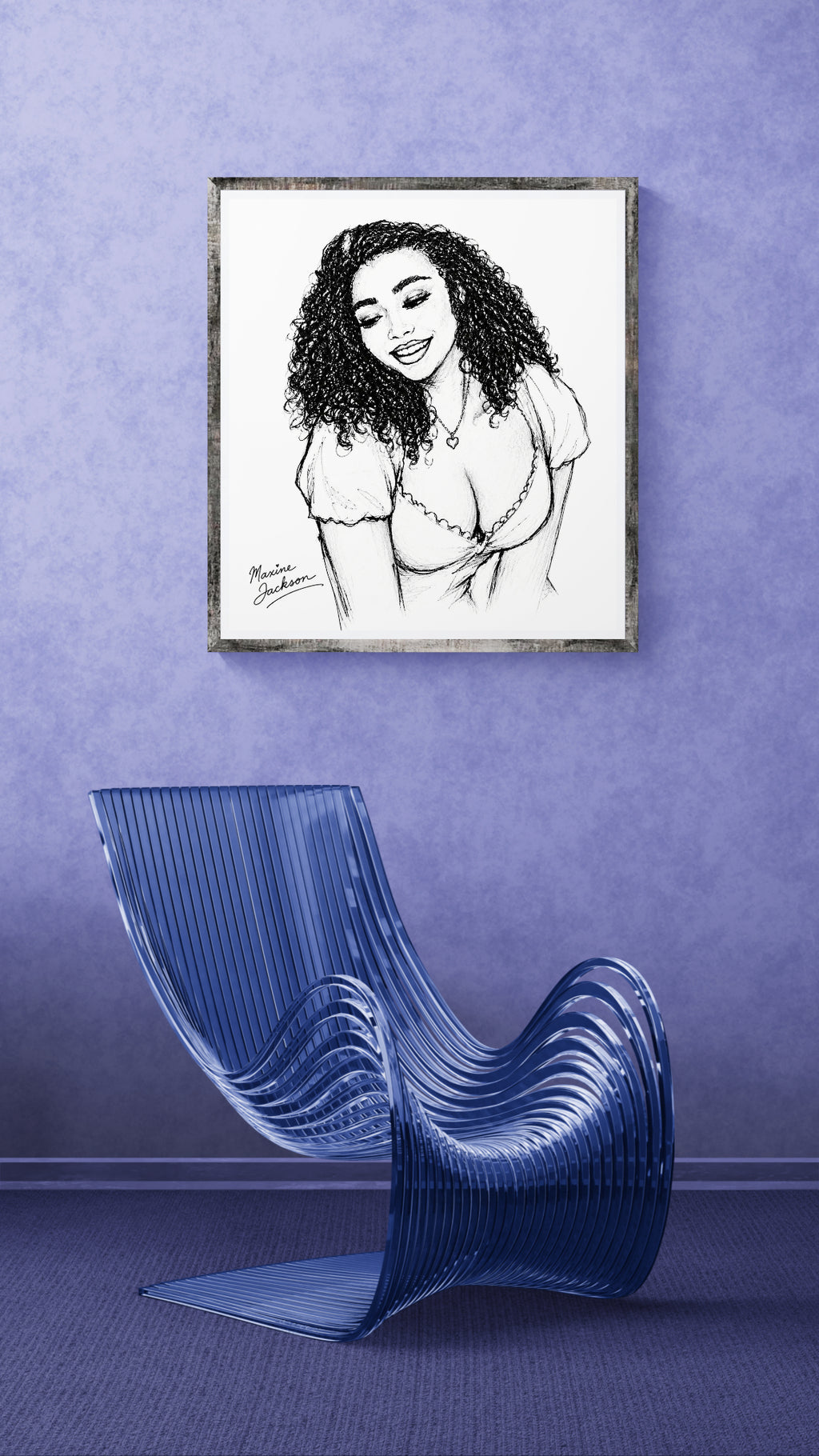 Joyful Spirit – Black & White Portrait - Digital Download