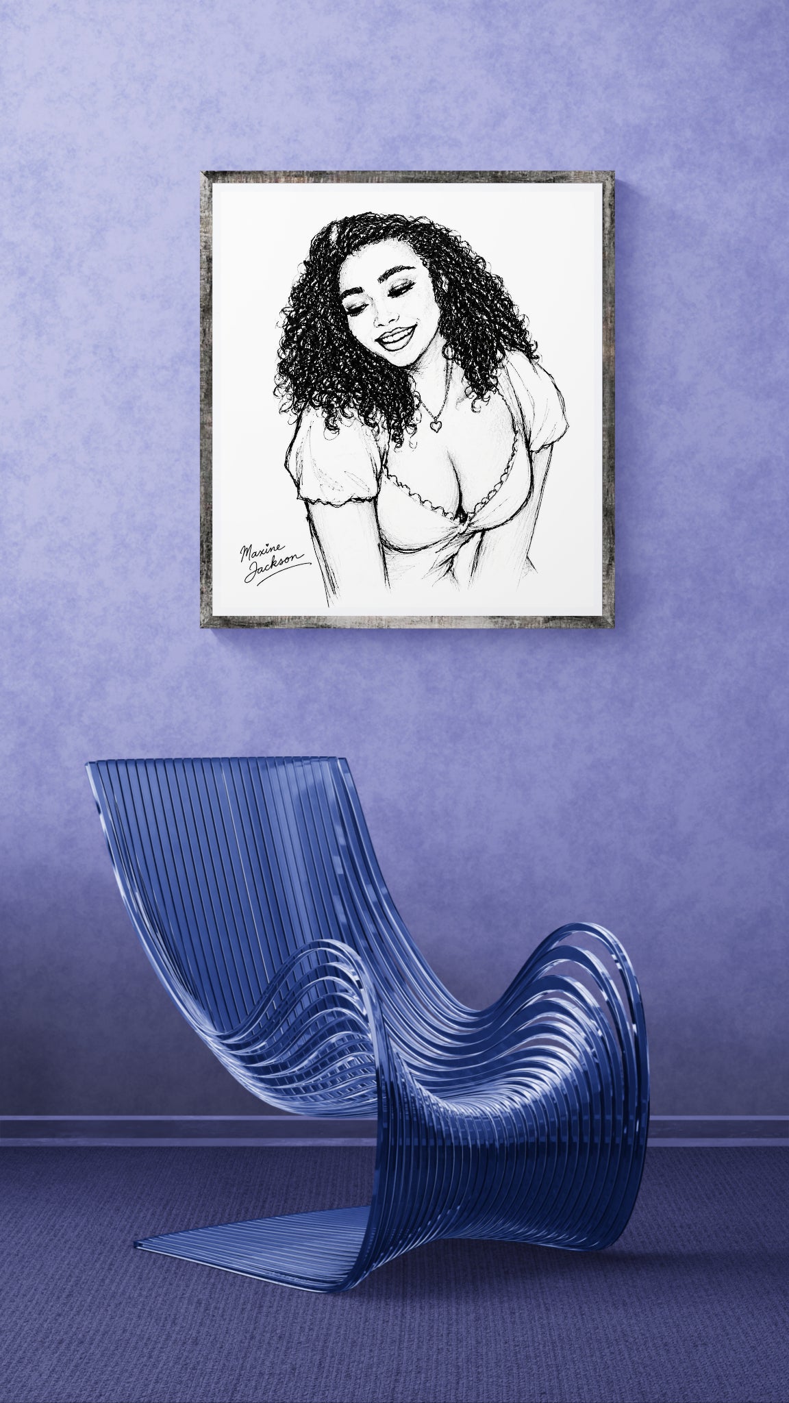Joyful Spirit – Black & White Portrait - Digital Download