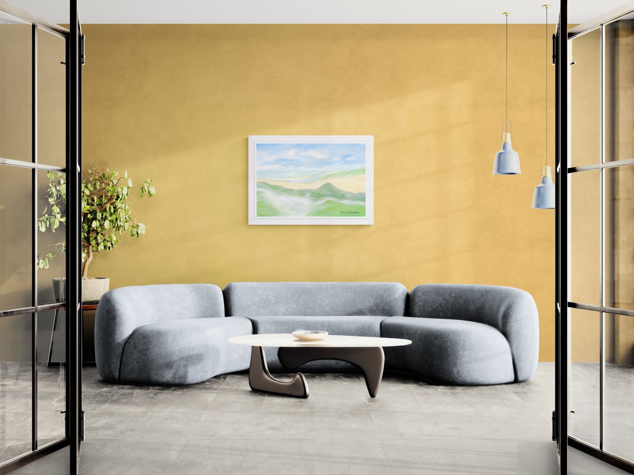 Whispers Of Sererity Digital Coastal Artwork Instant Download