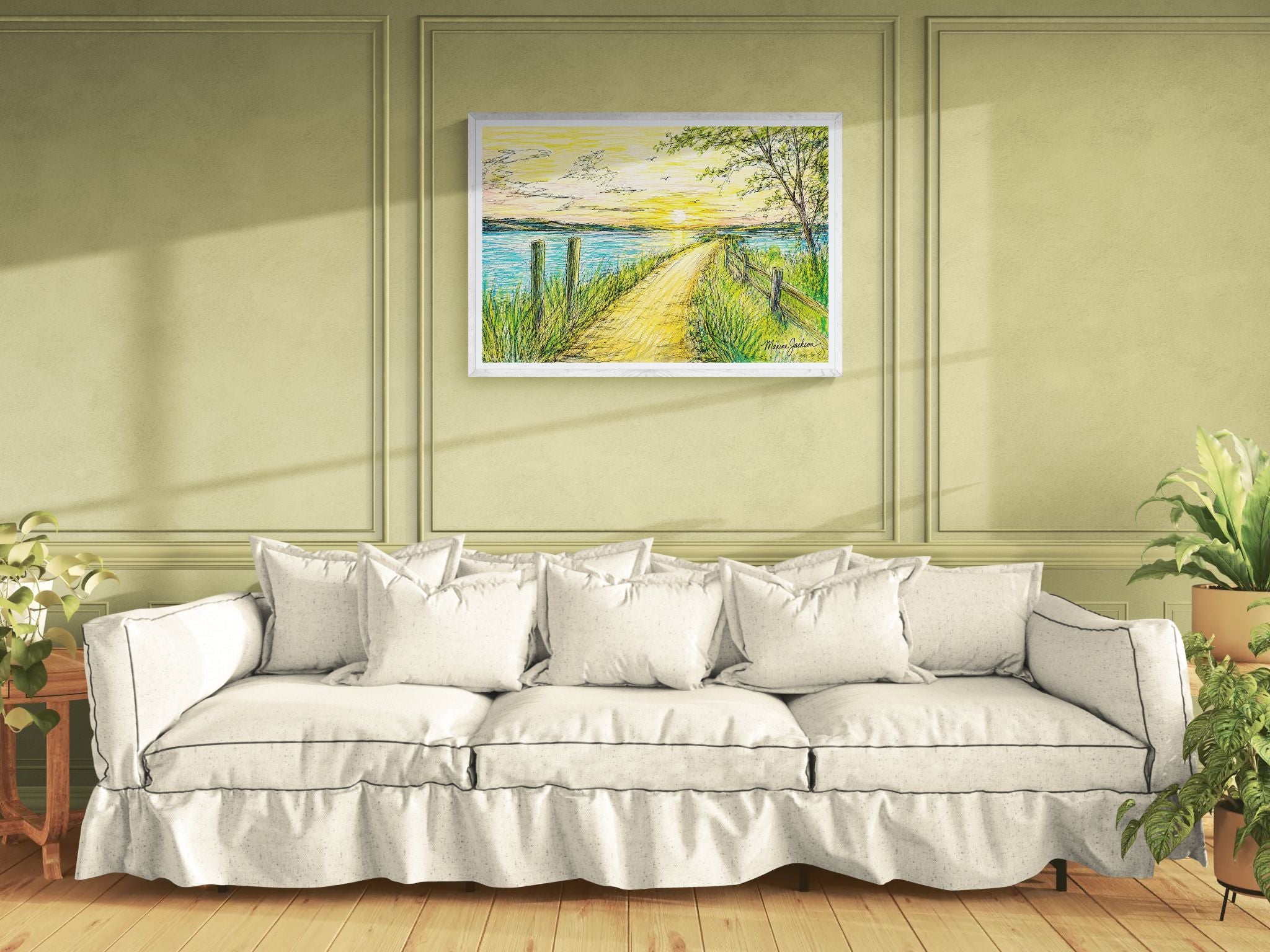 Over the Bridge Instant Digital Download of an Original Acrylic Painting