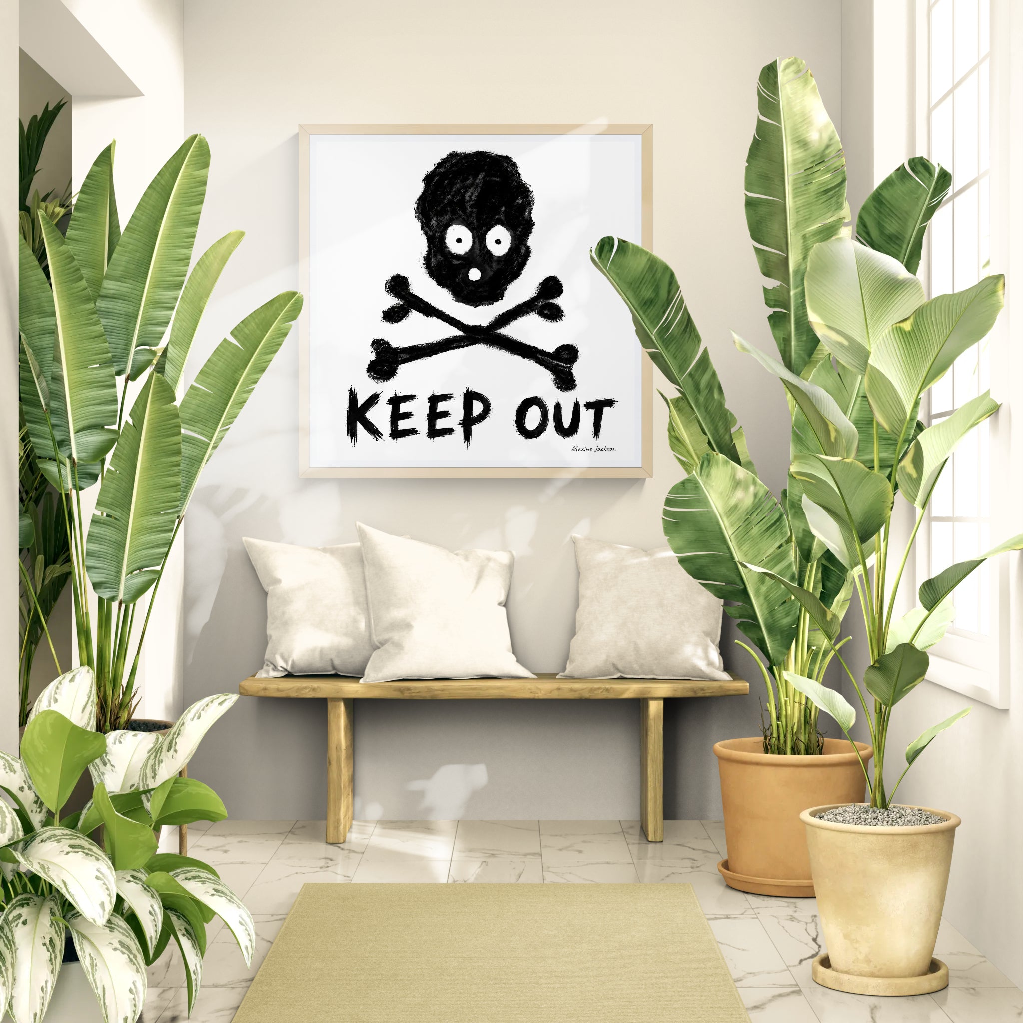 KEEP OUT — Original Artwork by Maxine Jackson