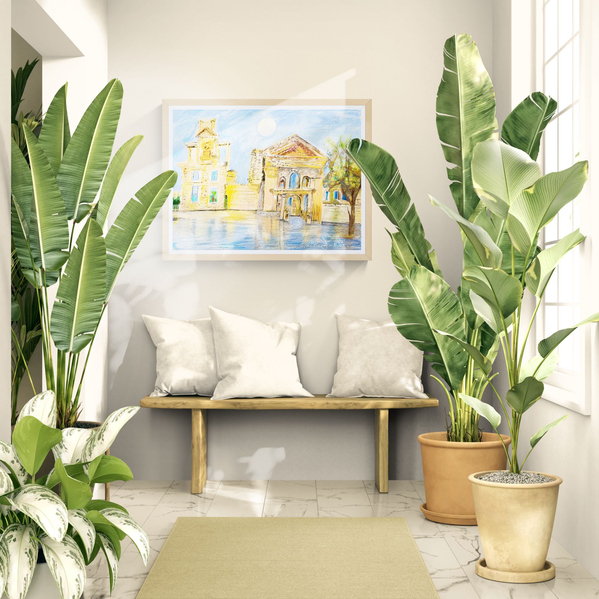 The Sunlit Palace – Original Digital Artwork