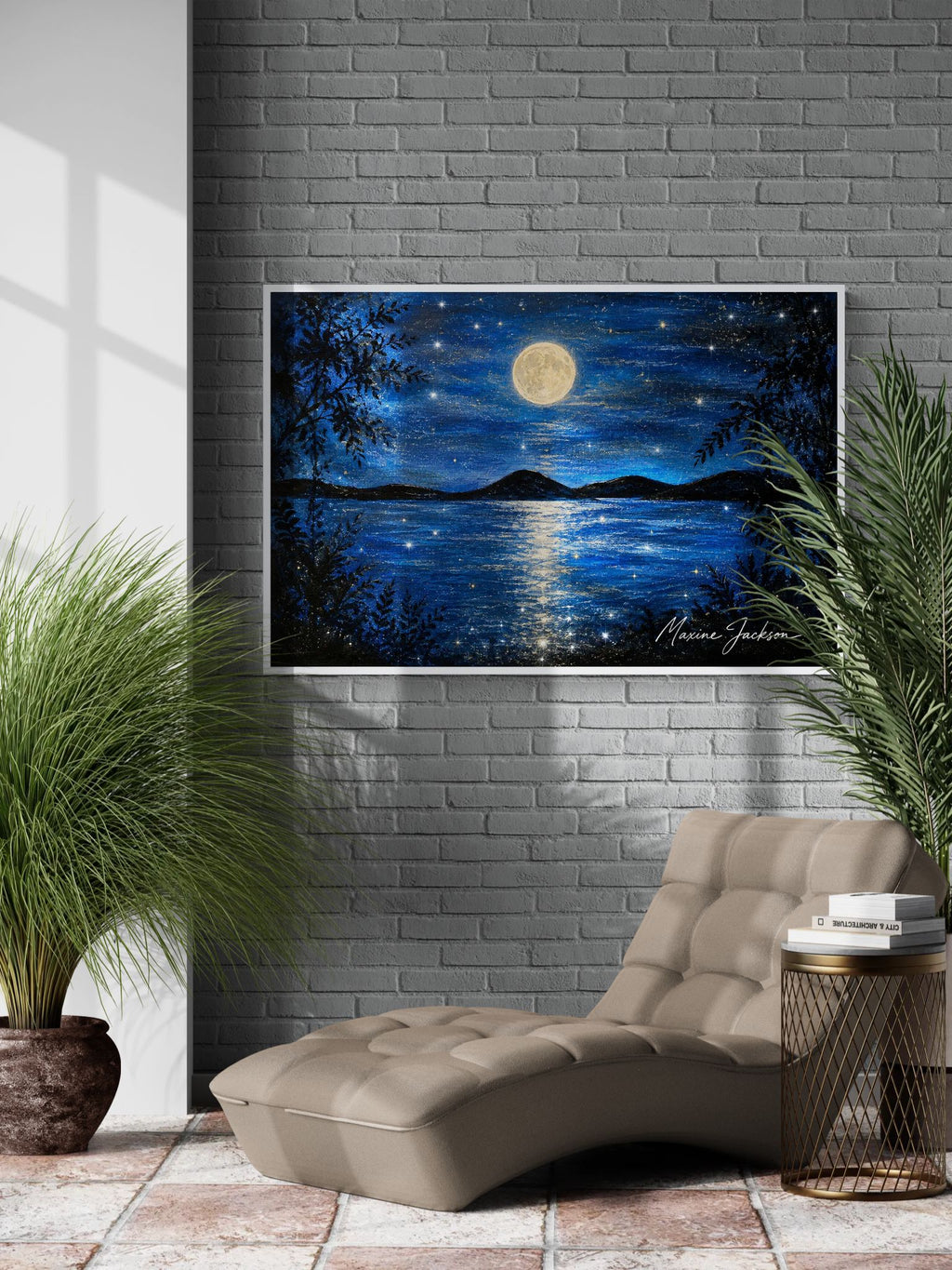 Where the Water Dreams
Original Acrylic Painting by Maxine Jackson