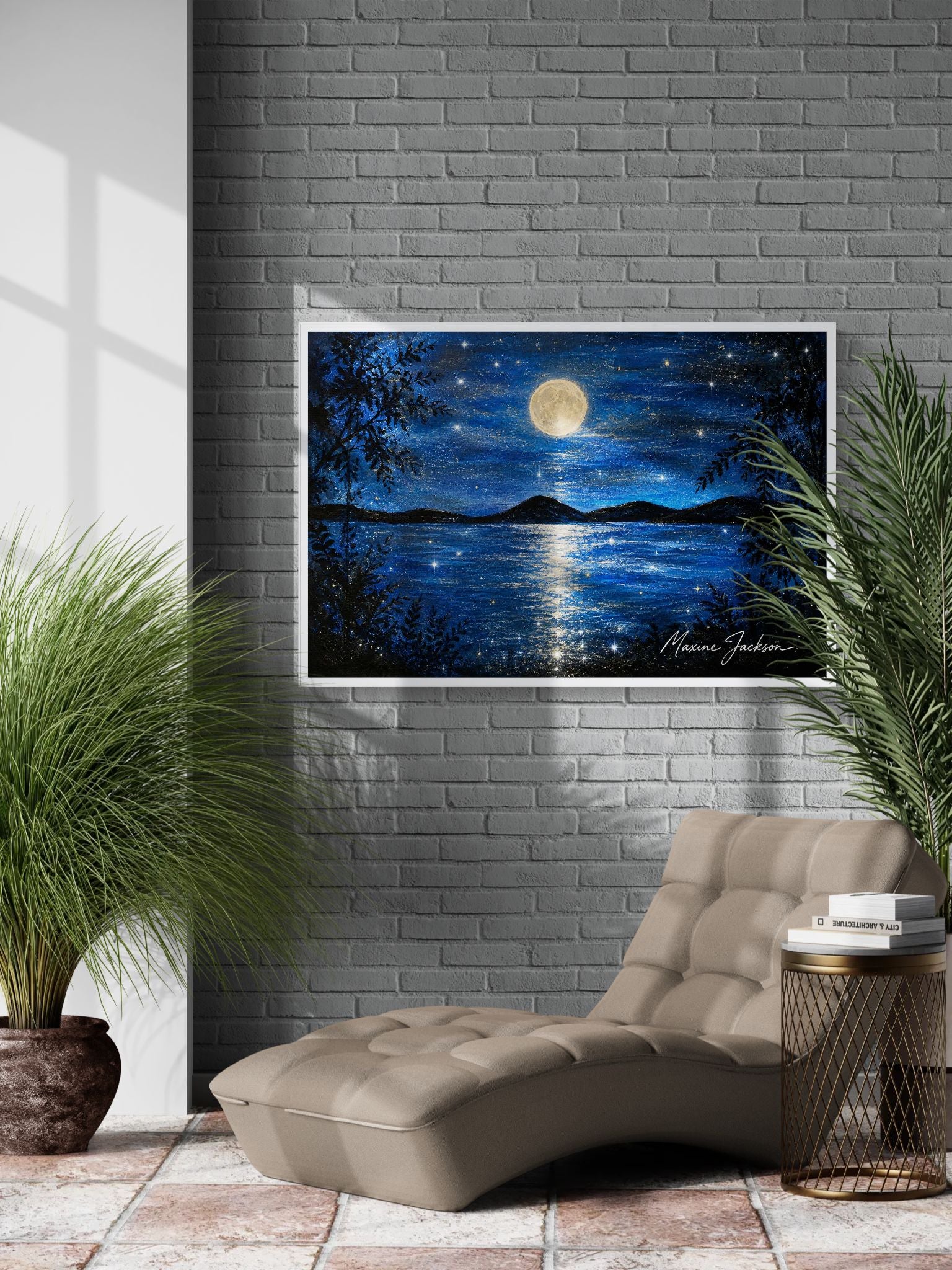 Where the Water Dreams
Original Acrylic Painting by Maxine Jackson