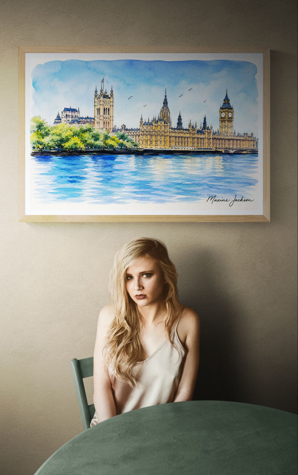 Westminster In Watercolours Digital Painting