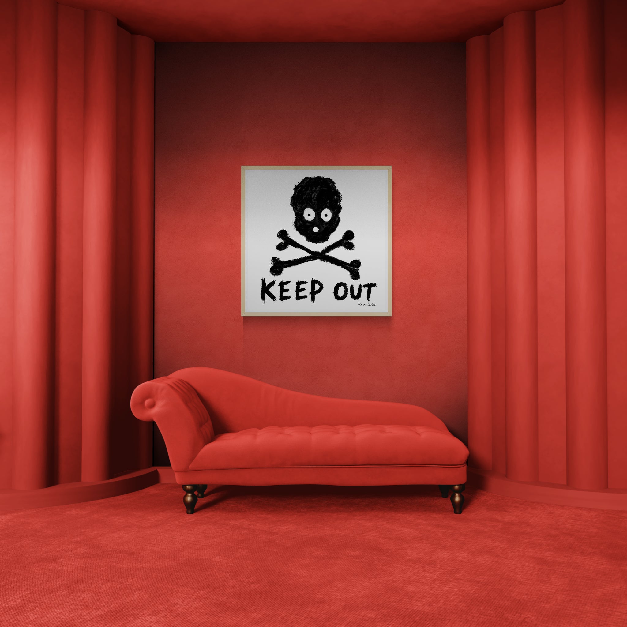 KEEP OUT — Original Artwork by Maxine Jackson