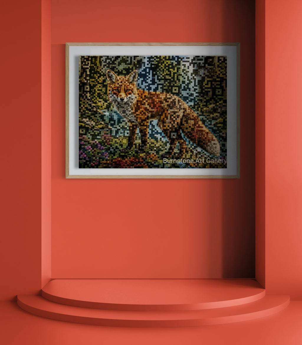 Wild Within – Contemporary Barcode-Inspired Digital Download Artwork