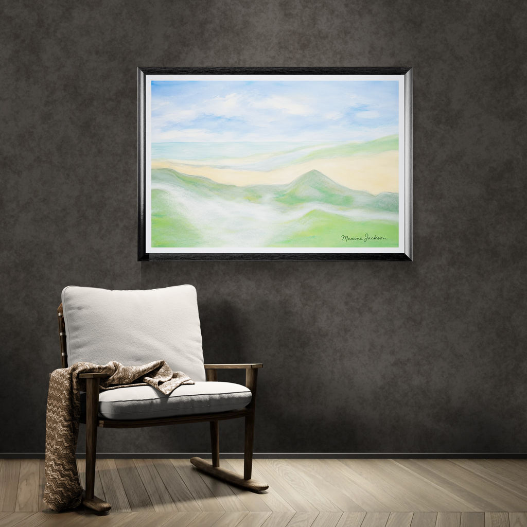 Whispers Of Sererity Digital Coastal Artwork Instant Download