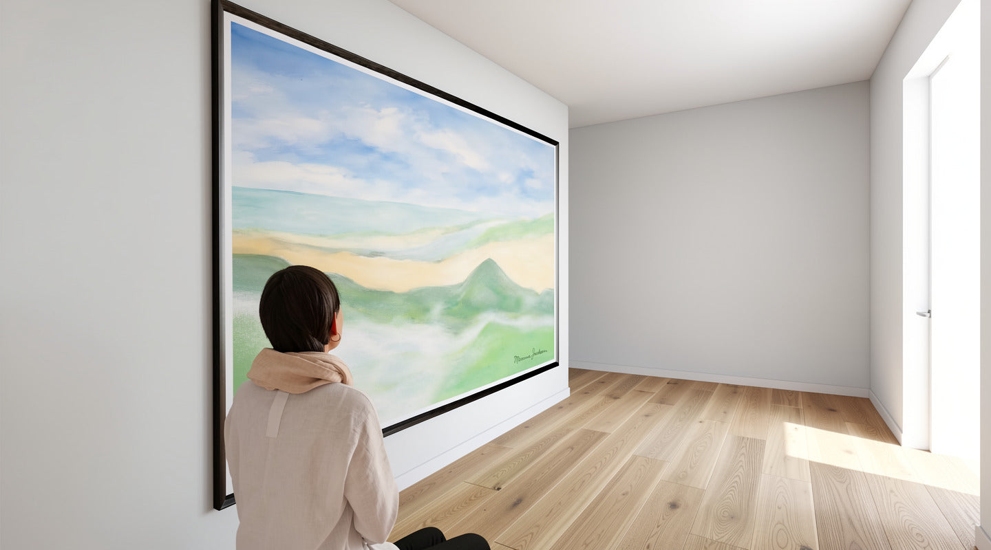 Whispers Of Sererity Digital Coastal Artwork Instant Download