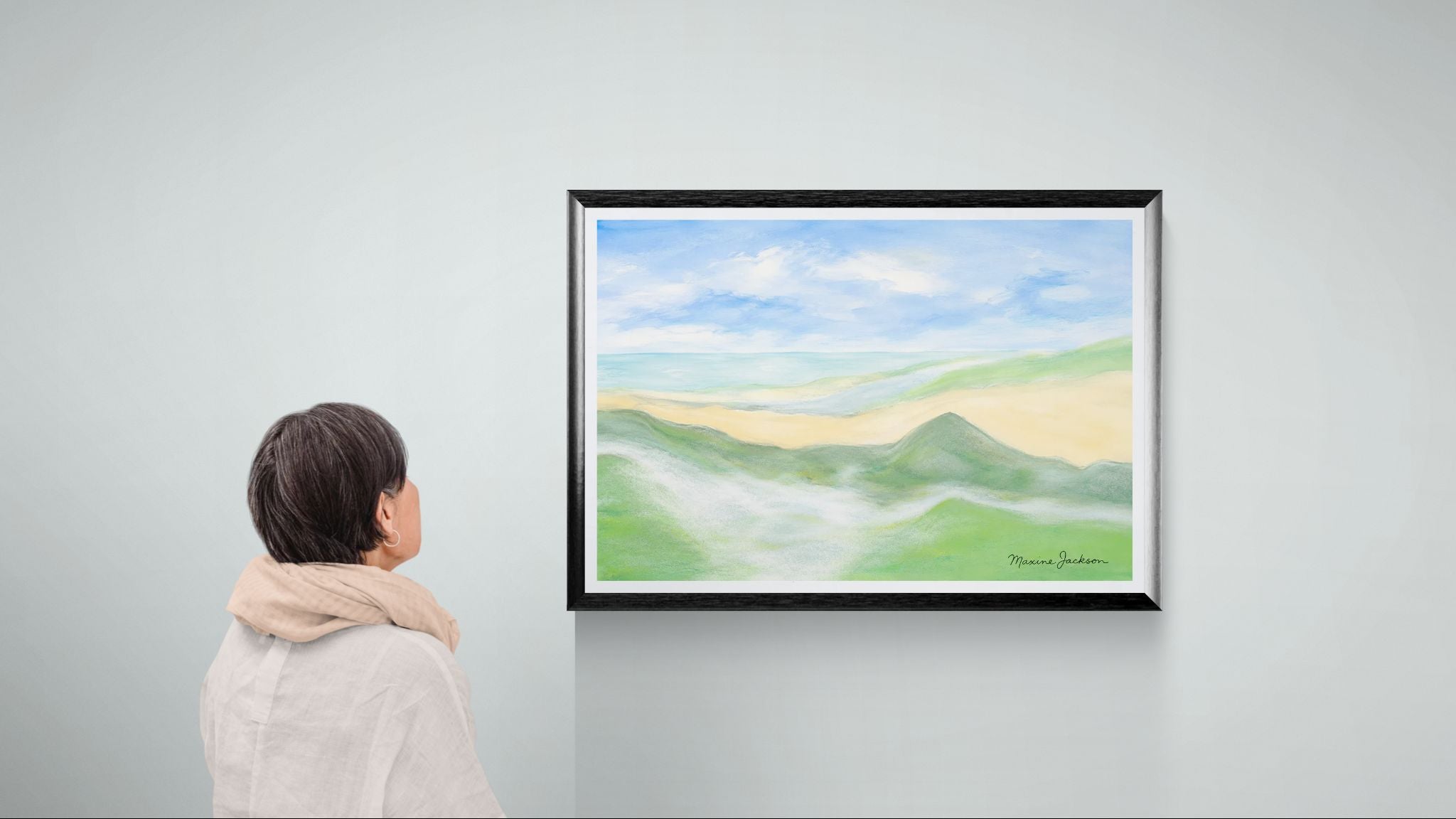 Whispers Of Sererity Digital Coastal Artwork Instant Download
