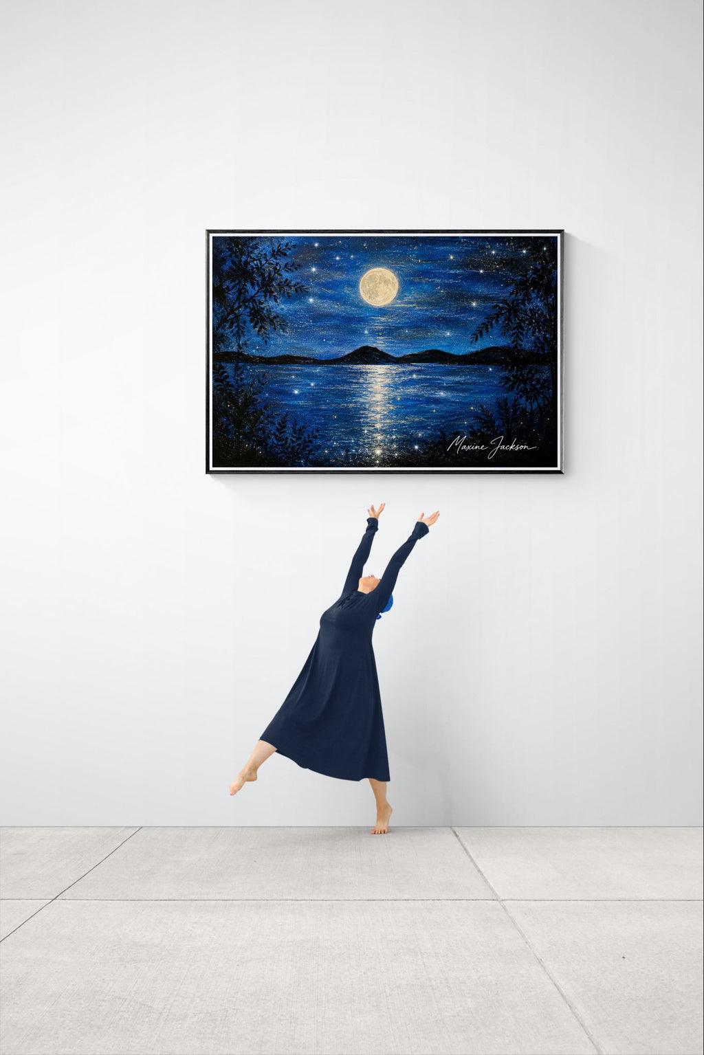 Where the Water Dreams
Original Acrylic Painting by Maxine Jackson