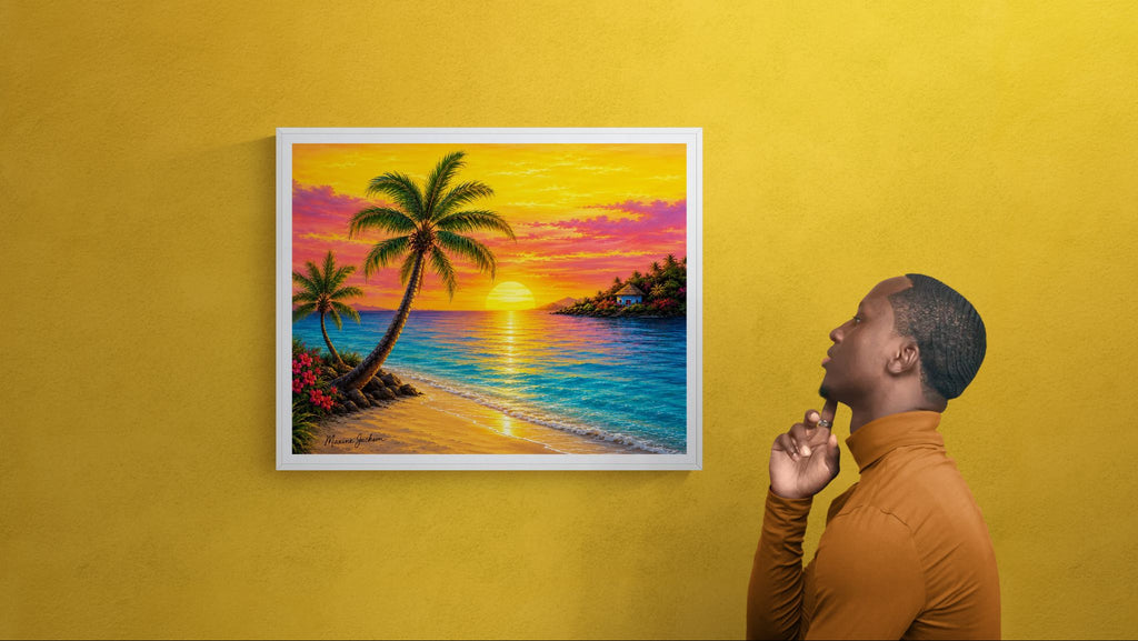 Tropical Serenity – Island Paradise Original Digital Artwork