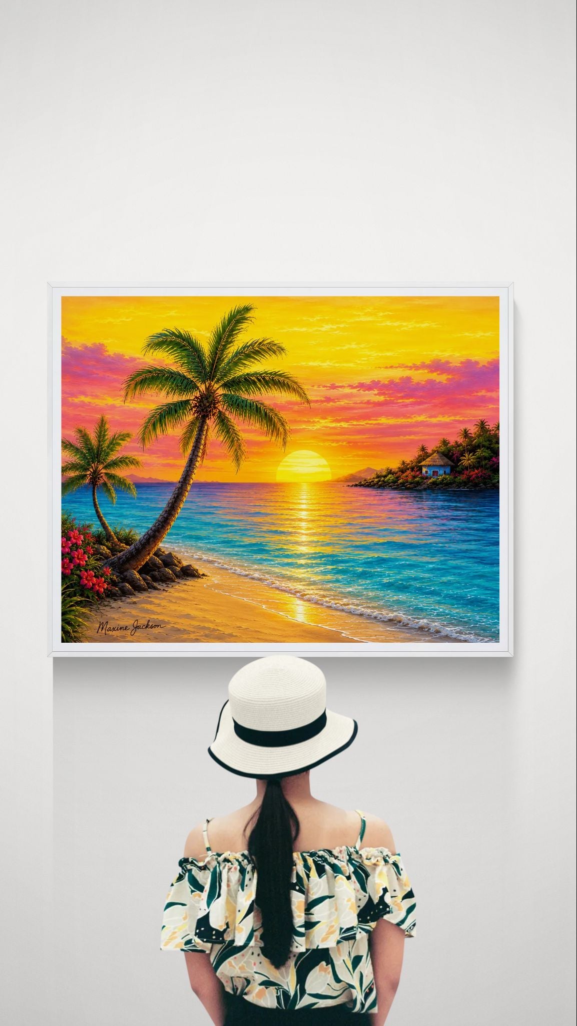 Tropical Serenity – Island Paradise Original Digital Artwork