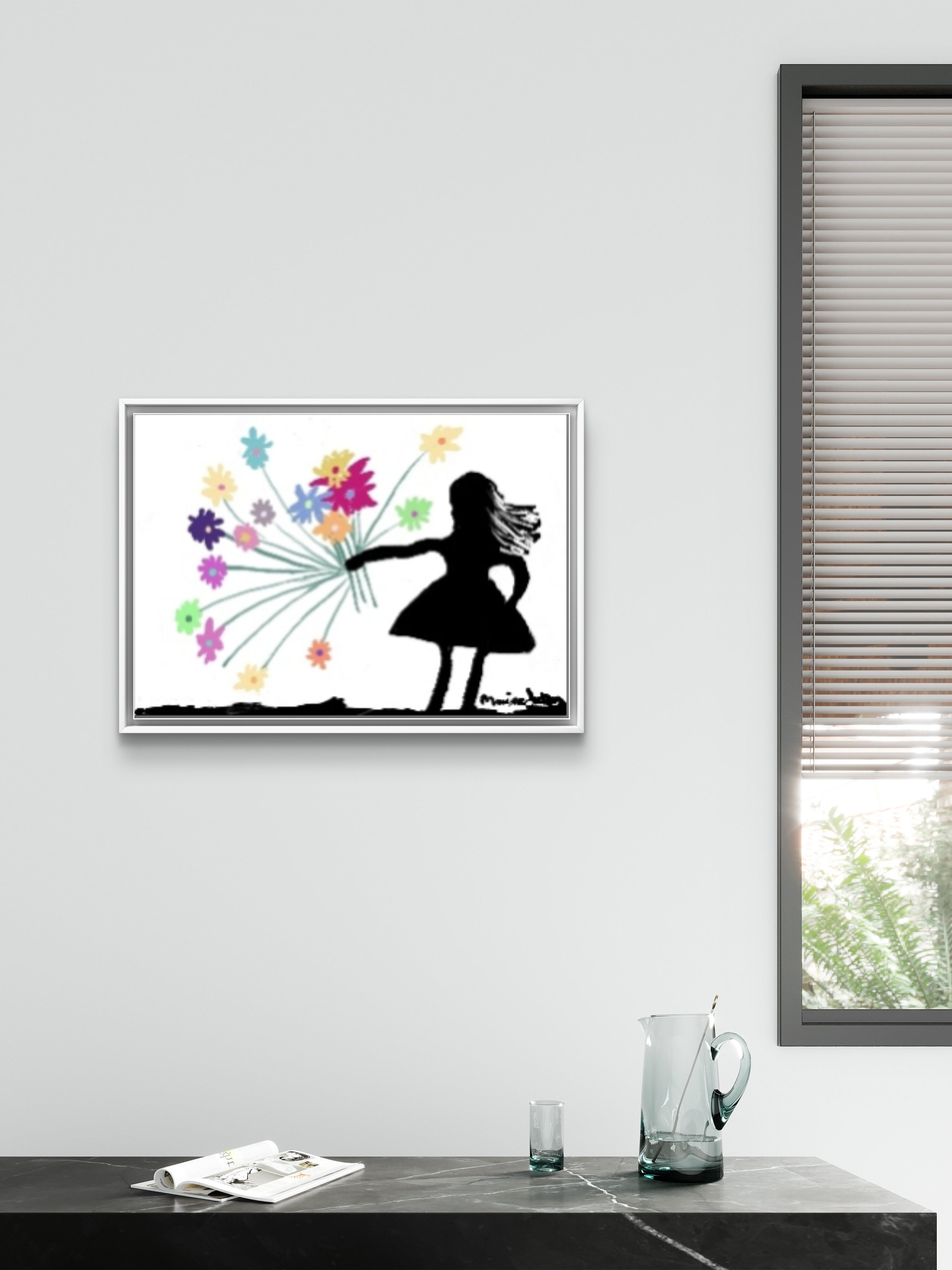 Blooming Freedom | Original Digital Wall Art by Maxine Jackson