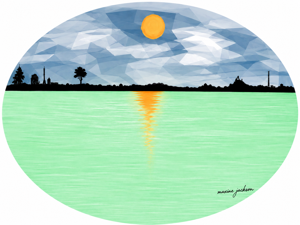 Silent Scene – Original Digital Artwork by Maxine Jackson
