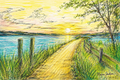 Over the Bridge Instant Digital Download of an Original Acrylic Painting