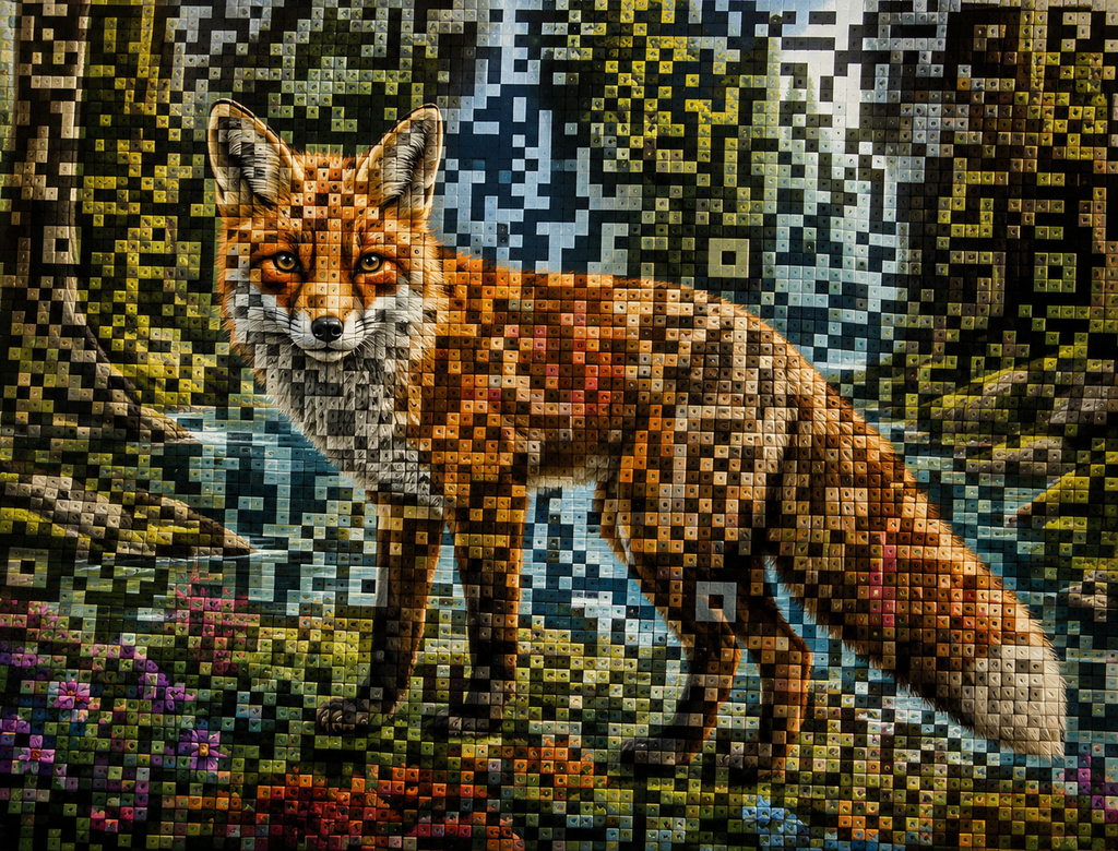 Wild Within – Contemporary Barcode-Inspired Digital Download Artwork
