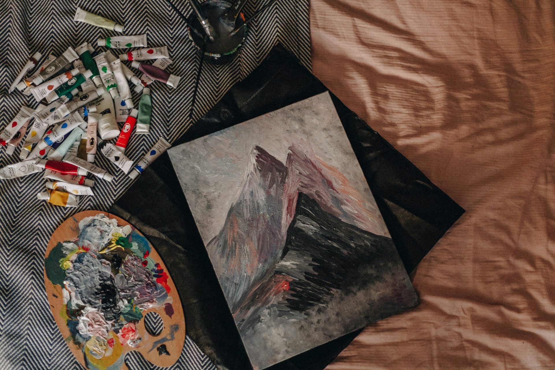 mountain painting